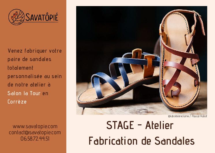 You are currently viewing Stage / Atelier fabrication de sandales